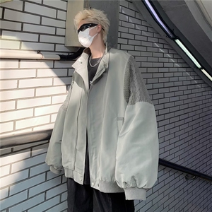棒球服潮美式复古高街vibe外套男春秋设计感飞行员夹克J8302-p63图片