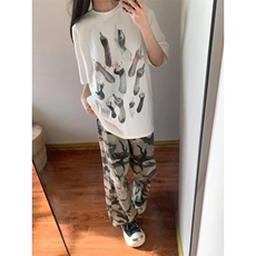 【网图有货】迷彩工装裤阔腿美式复古hiphop裤子高街8265LL-特P48，男装工装外套，星座1007（原301D）