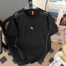 拉反光条T恤男女短袖韩版潮流宽松百搭2025夏季ins体恤ST677-P32，男装T恤，星座412-2