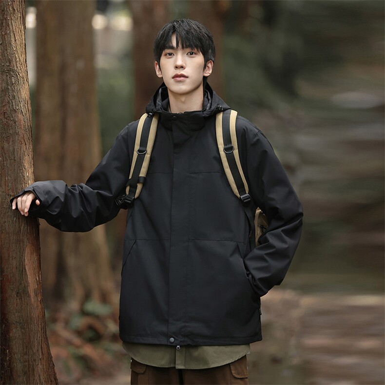 山系森林风秋季冲锋衣夹克潮宽松大码外套A436-6188-P75控价109,男装夹克,电商A436