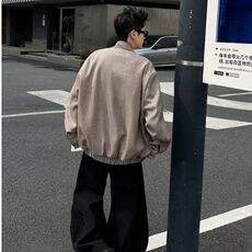 设计感夹克男女春秋季2025新款高级感老钱风格立领外套W9346/P86，男装夹克，星座506