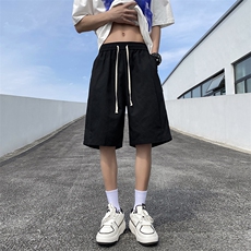 2023新款短裤夏季高腰阔腿休闲裤直筒宽松运动五分裤K6361-P22，男装休闲裤，星座512-3