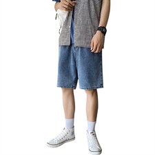21夏季港风牛仔短裤男中性风五分牛仔裤女DS-C407-506-P40，男装牛仔裤，电商C323-1