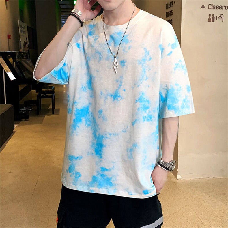 t恤男短袖新款夏季宽松五分中袖体桖上衣服纯棉半袖男潮3051-P35,男装T恤,电商A318
