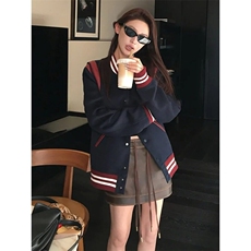 美式复古百搭男女秋冬季新款学院风韩系高街潮流棒球服外套潮，男装夹克，星座506A