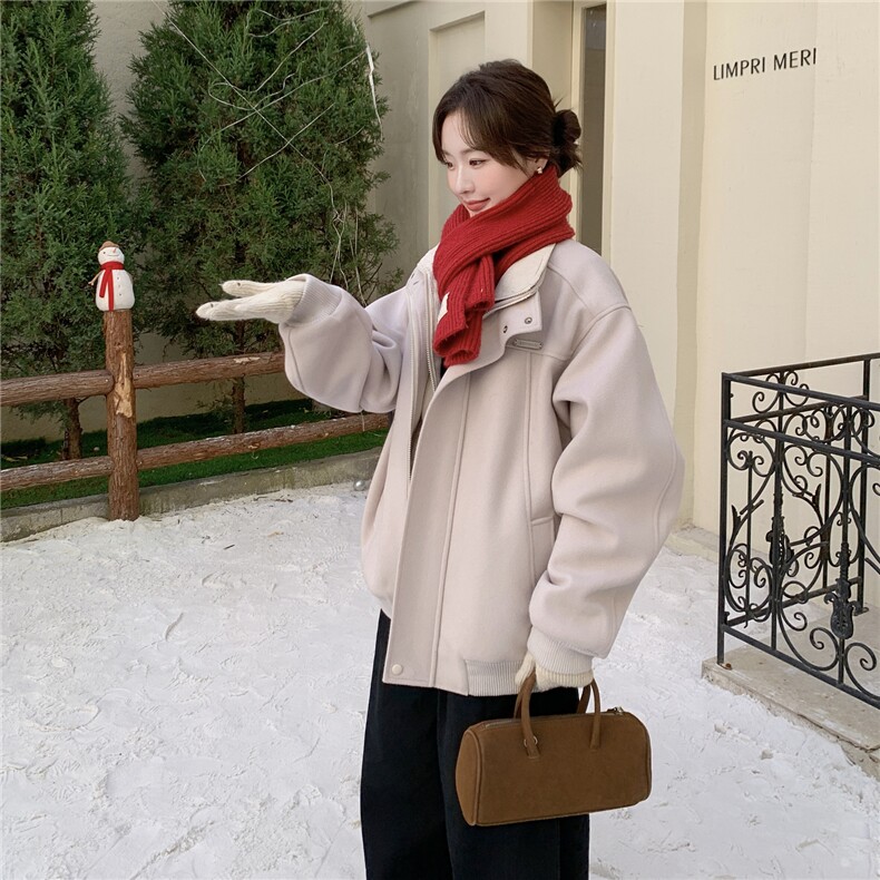 黑色设计感假两件男女同款棉衣外套女2026年冬季新款加厚保暖棉服,女装棉衣/棉服,2D036