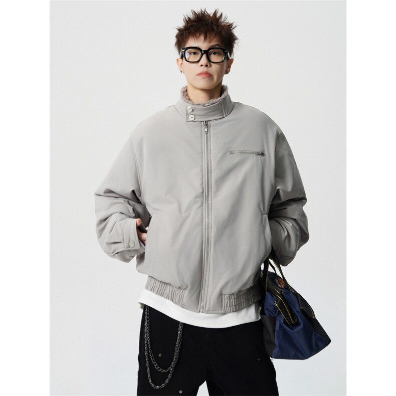 706-LK5630-P118现货冬季男士毛领哈灵顿棉服短款加厚棉衣外套,男装棉衣,星座706