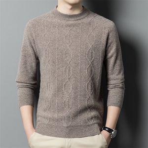 BB3802钱塘2020-2时尚休闲简约冬季新款半高领中年男士羊毛衫P140图片