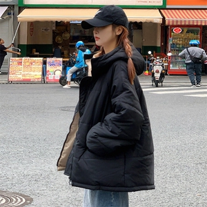 CC052-P85 连帽棉衣外套锁暖收拢袖口2025新款棉服图片