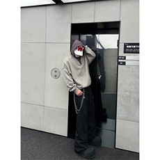 有货~cleanfit卫衣男款连帽毛线拼接宽松休闲外套MY6788-特P45，男装卫衣，星座1004-3
