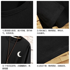 TX3055-P25加绒-P35纯长袖t恤男大码圆领打底衫体恤上衣服，男装T恤，电商A040A