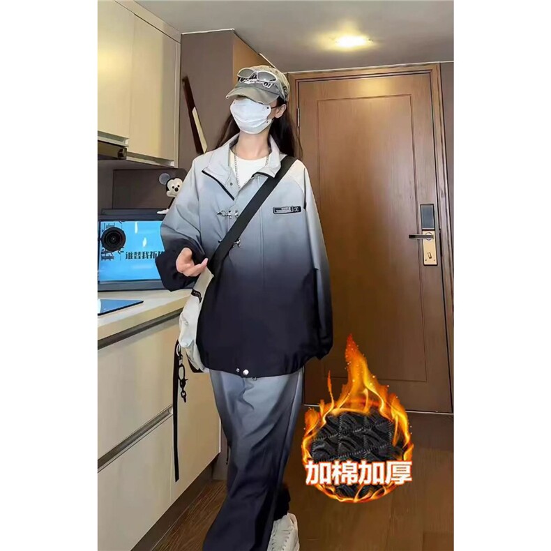 新中式短款棉服男女冬季飞机扣设计立领工装棉衣情侣装外套,男装棉衣,四季星座505