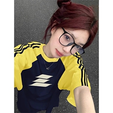 夏季美式高街重磅纯棉三条杠织带插肩撞色男女短袖T恤CZ50-特P25，男装T恤，电商A486