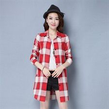 衬衫其他通勤常规长袖中长款修身条纹2021年秋季，女装衬衫，众宇琦