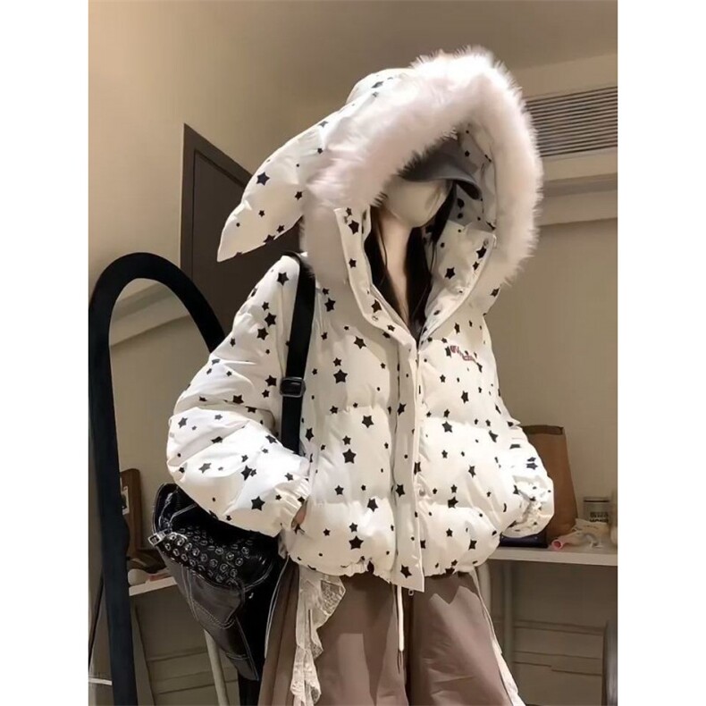 1506A/G78190/P89女冬季新款保暖百搭面包服棉衣外套图片