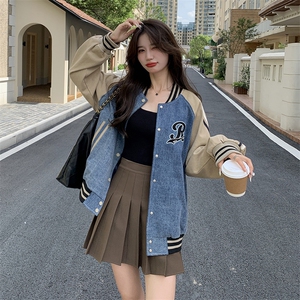【现货】 撞色牛仔棒球服外套  82386-P155-K228图片