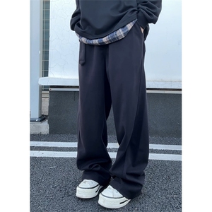 美式复古cleanfit呢料休闲裤百搭直筒星空呢男士长裤K3671-特P45图片