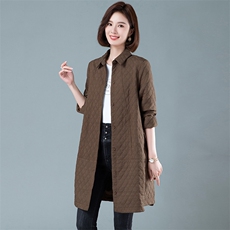 2023秋装新款时尚潮流简约气质舒适长款外套，女装风衣，阿丹