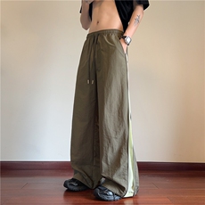 抖音品质夏季新款机能拉链潮流宽松休闲裤B315-K25420-特p35控68，男装休闲裤，电商B315