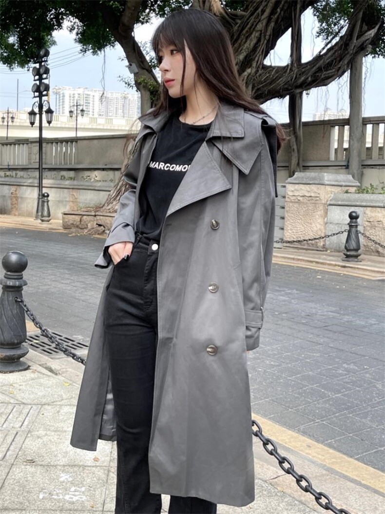 2021秋款风衣，女装风衣，mi mi