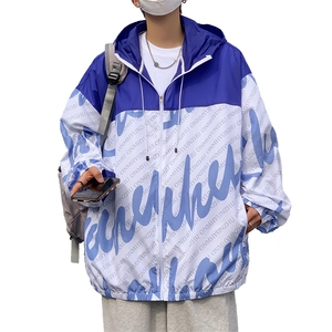 夏季男女防晒衣薄款潮流拼接速干帅气防紫外线外套A406F209P65图片