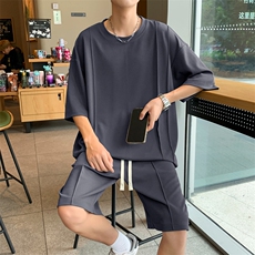 冰丝短袖T恤男士夏季薄款休闲速干高级感痞帅运动TT350-特批-33，男装T恤，星座718