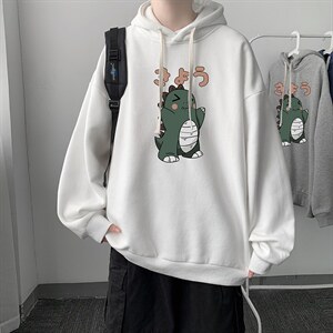 WY2037-P35 纯棉连帽卫衣男大码运动帽衫宽松薄外套男图片