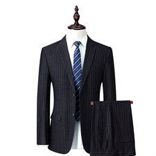 秋季休闲商务西服套装爸爸装中老年宽松西服两件套MNSA5816-P270图片