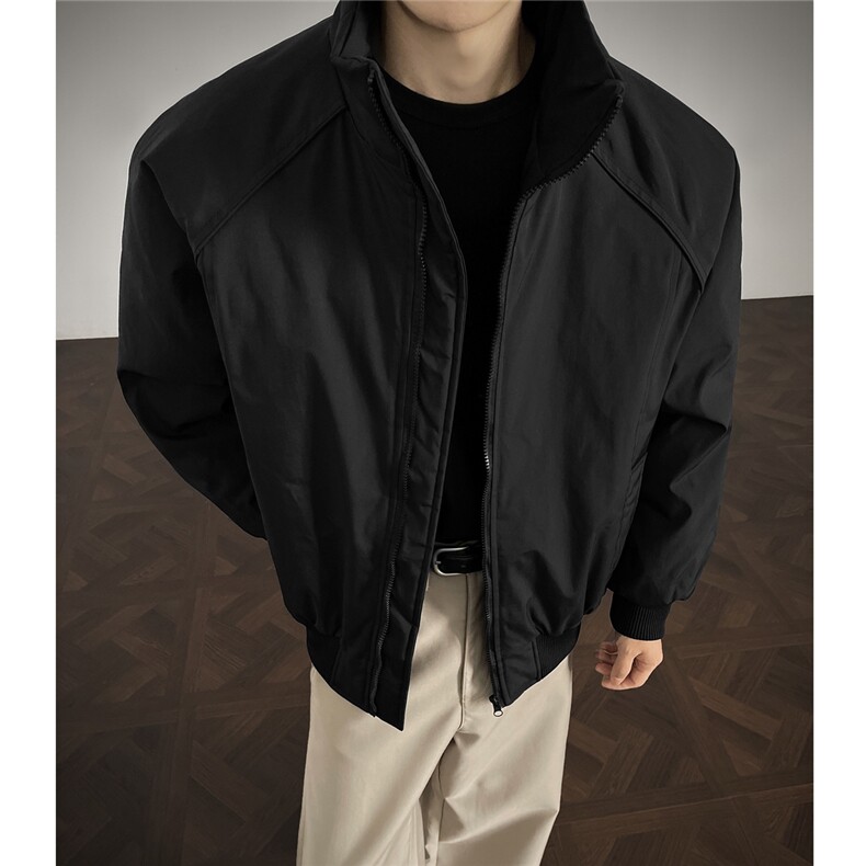 潮牌美式解构立领棒球服棉衣男秋冬中性风保暖棉服A3699特p68，男装棉衣，四季星座1118-1