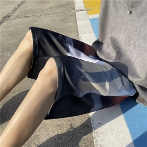 夏季青春流行个性花色男工装裤时尚潮牌休闲裤五分裤DK321-P28图片