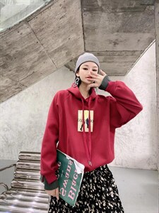 冬款加绒卫衣图片