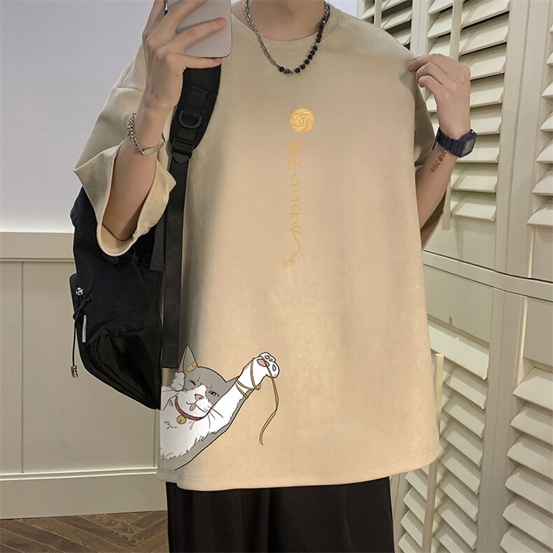 麂皮绒短袖t恤男大码半袖男JD82013-P25,男装T恤,电商A040