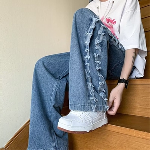 美式牛仔裤男春秋新款休闲直筒裤C5001P48图片
