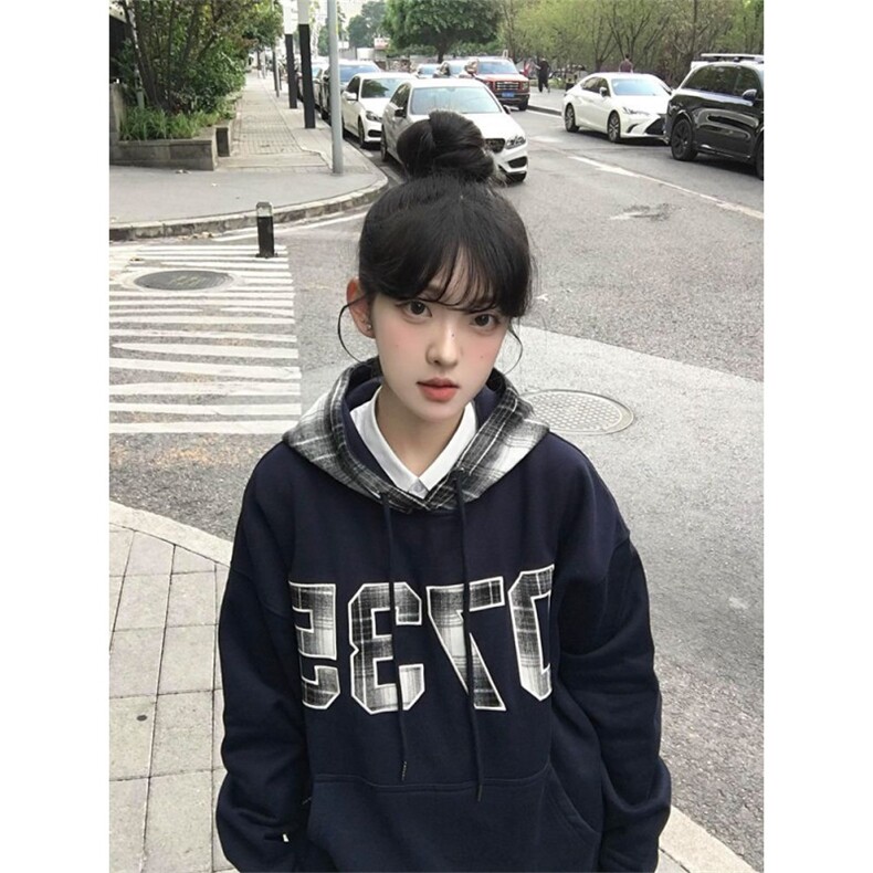 5544-P52原版做工刺绣贴布纯棉华棉复合休闲卫衣薄款/加绒，女装卫衣/绒衫，星座617A-2