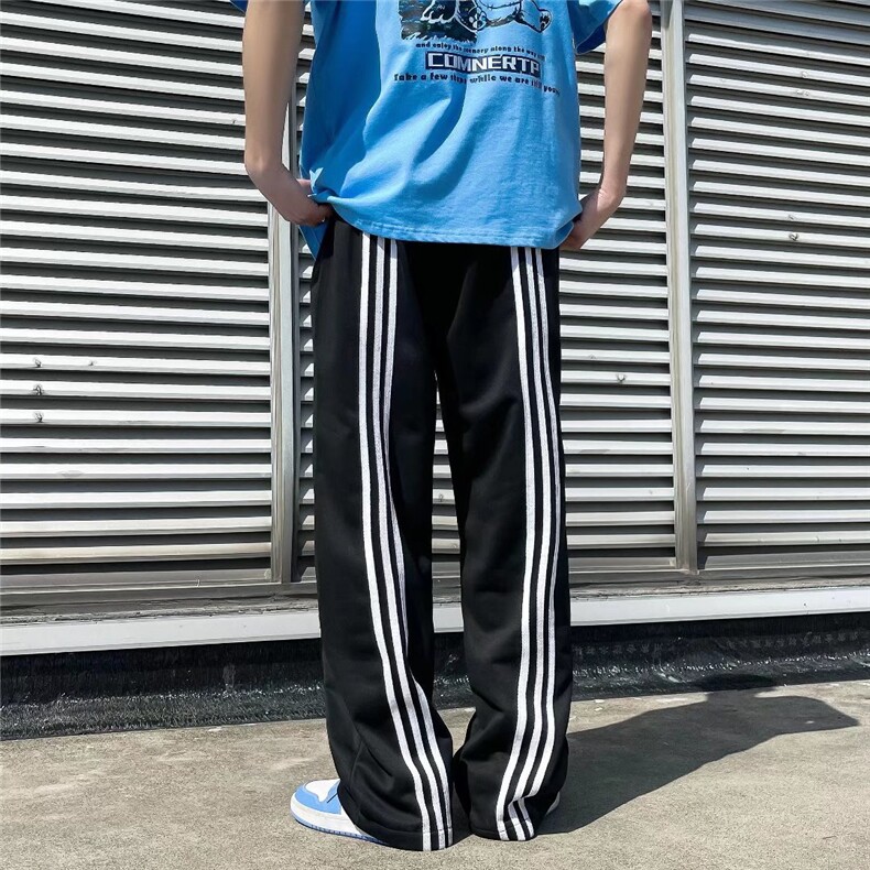 2022夏季美式hiphop条纹休闲运动裤男K924P30,男装休闲裤,星座1116-2