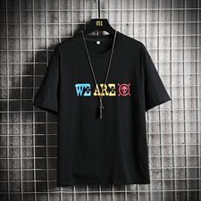 短袖T恤男生潮纯棉潮牌五分半袖宽松潮流男士体恤夏季DS749T，男装T恤，电商A102