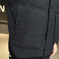 新款男士小立领插肩袖羽绒服夹克加厚防寒309B-3-81067-P195，男装夹克，星座1409-3