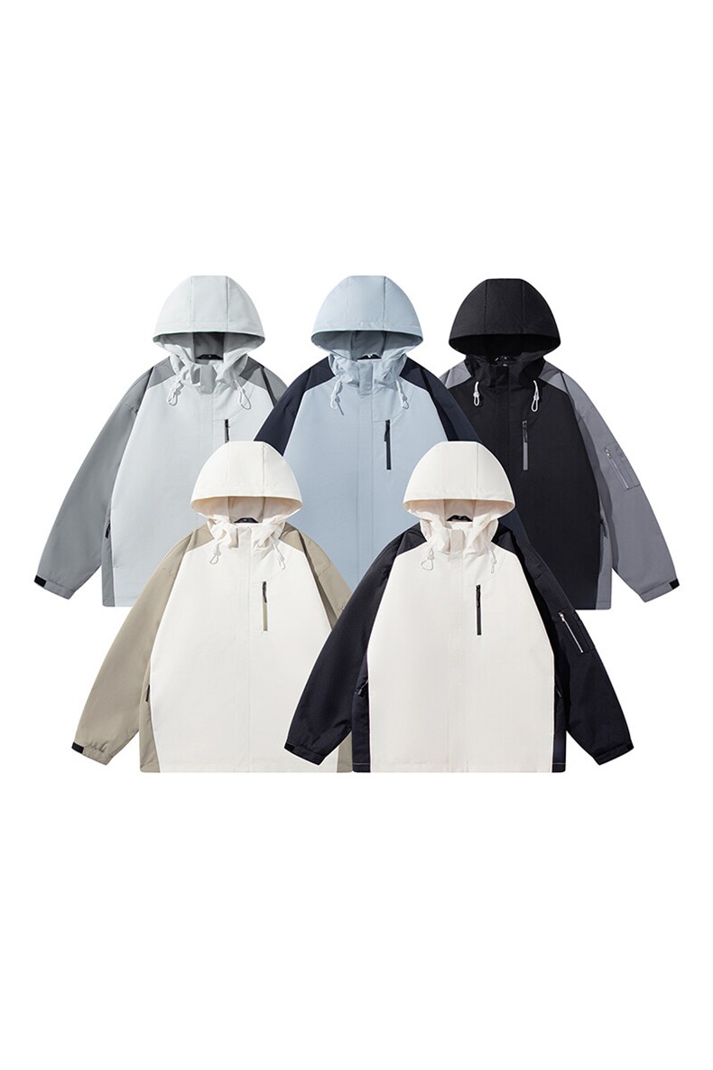 秋季宽松夹克男撞色冲锋衣外套DSA157B-JK7839-P70,男装夹克,电商A157B