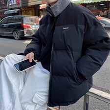 棉服男潮牌冬季立领棉衣韩版羊羔领外套帅气ins港风棉袄MY346-P80图片