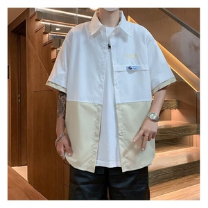 港风新款套装夏季学生衬衫男休闲帅气 C3017图片