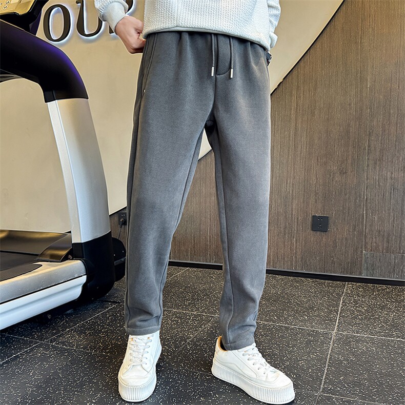 加绒加厚男装抓绒休闲裤品质款常规版型C317-65306-P78,男装卫衣,电商C317