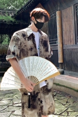 山水套装TZ77823特P50衬衫DCS77824特P30DK77825特P20套装控98，男装衬衫，星座226-1