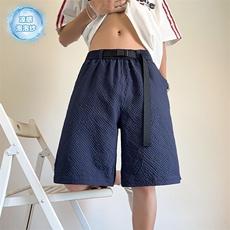 特批P21无差价25夏季泡泡纱可调节腰带大码高街痞帅短裤男DK5861，男装休闲裤，电商A001-1