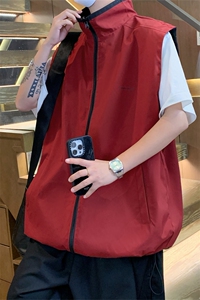 MJ156/P55满天星马甲两面穿休闲男宽松情侣百搭两面服背心外套图片