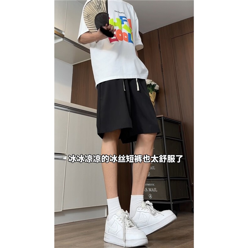 夏季休闲冰丝短裤宽松版透气五分裤A061-AD00214-特P20,男装休闲裤,电商A061