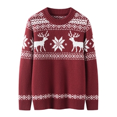 春秋冬男女通用费尔岛2025新款，童装儿童羊绒衫，奥赛羊绒童装