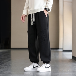 主推M-8XL 秋季新款大码束脚潮流休闲卫裤 109-K609-P40图片