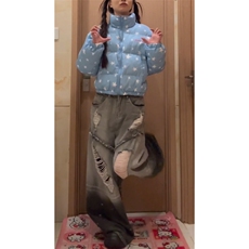 1506-1/M78051/P82蓝色棉服女冬季新保暖加厚外套棉衣学生面包服，男装棉衣，星座1506-1