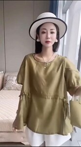 新款时尚韩版抽绳设计小衫,其它,L·H·X