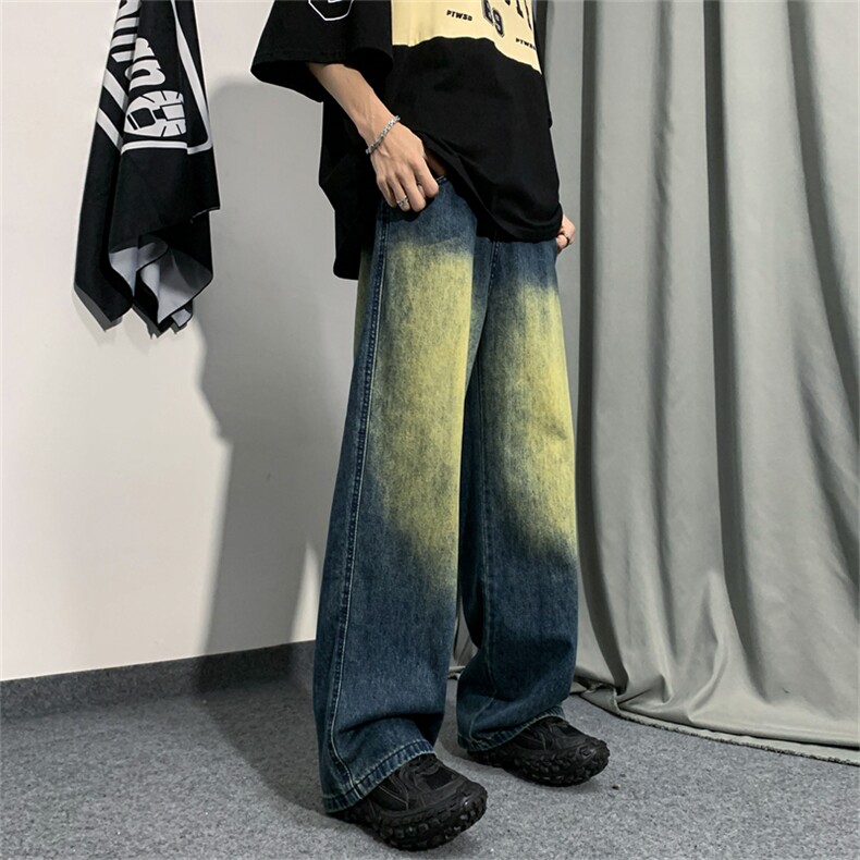 K507-P45日系牛仔裤ins长裤慵懒时尚原宿牛仔裤,男装休闲裤,星座1501-1